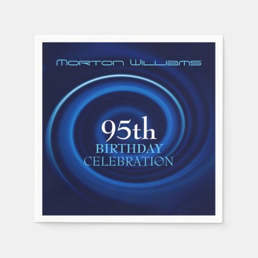 Vortex 95th Birthday Celebration Paper Napkin Servetten (Voorkant)