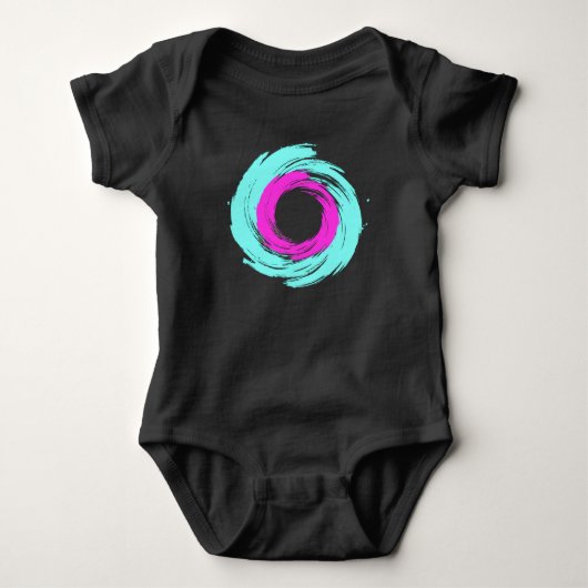 Vortex Azul Claro e Rosa Romper (Voorkant)