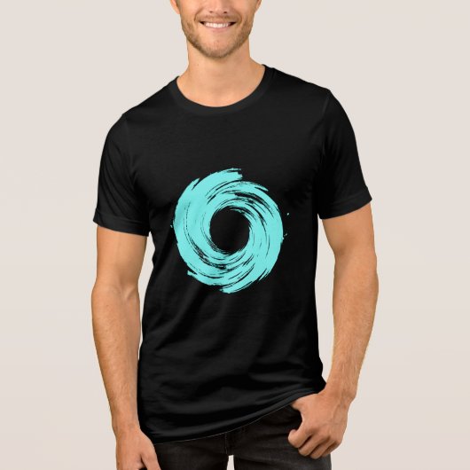 Vortex Azul Claro Tri-Blend Shirt (Voorkant)