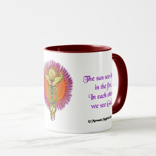 Vortex Caduceus Mok, 15oz Mok (Voorkant rechts)