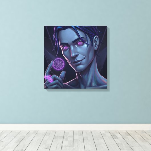 Vortex Clown Canvas Afdruk (Insitu (Houten vloer))