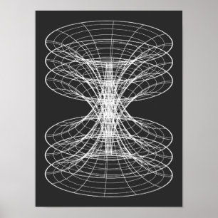 Vortex Draadraam Sterrenbeeld Poster