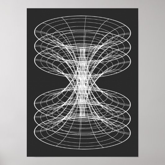 Vortex Draadraam Sterrenbeeld Poster (Voorkant)