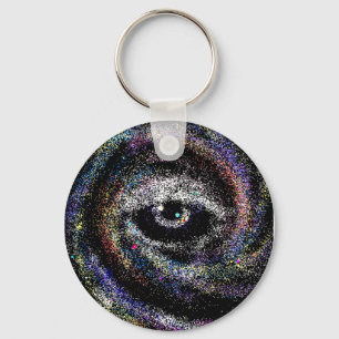 Vortex Eye Sleutelhanger, Basic Button Sleutelhang Sleutelhanger