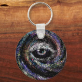 Vortex Eye Sleutelhanger, Basic Button Sleutelhang Sleutelhanger (Voorkant)
