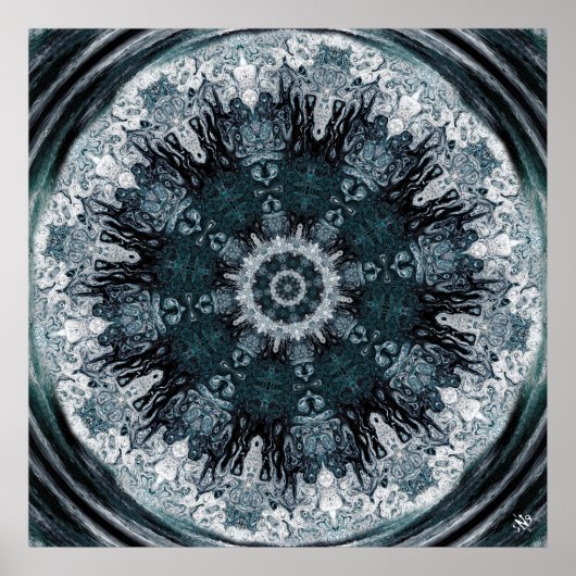 Vortex goden abstracte hypnotische samenstelling poster (Voorkant)