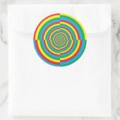 vortex kleur rood - groen blauw doel ronde sticker (Tas)