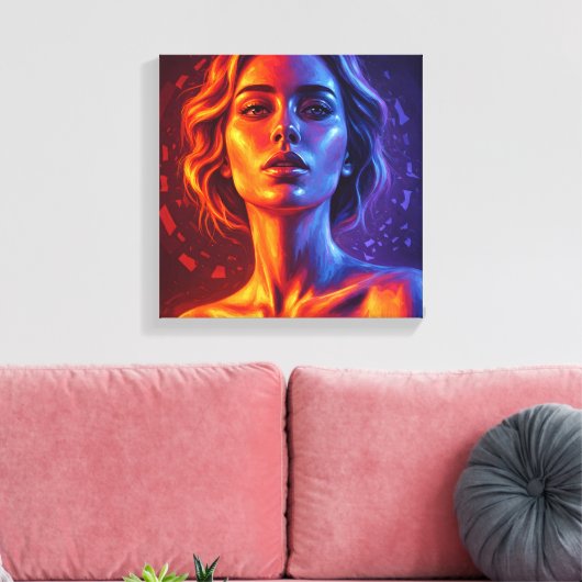 Vortex of Being Stretched Canvas Afdruk (Insitu (Woonkamer))