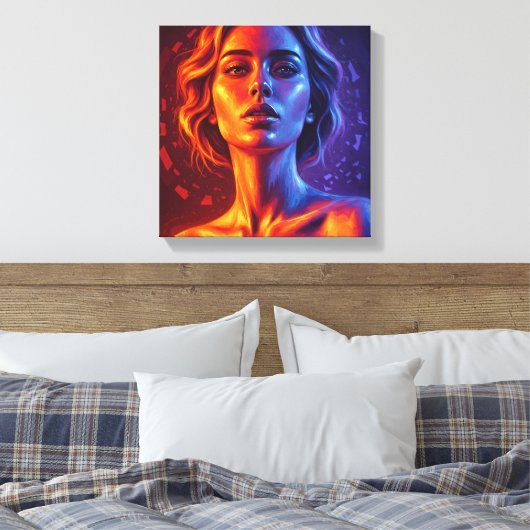 Vortex of Being Stretched Canvas Afdruk (Insitu (Slaapkamer))