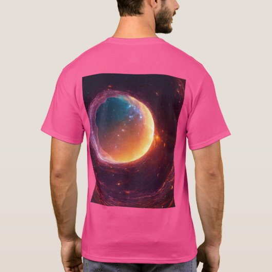 "Vortex of Energy: Particles in Hyperspace Motion" T-shirt (Achterkant)