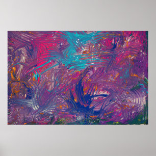 Vortex-ontwerp van kleurklauwen poster