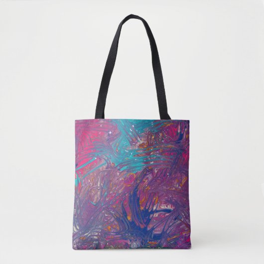 Vortex-ontwerp van kleurklauwen tote bag (Voorkant)