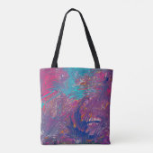 Vortex-ontwerp van kleurklauwen tote bag (Achterkant)