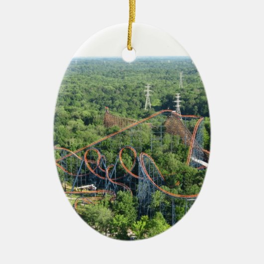 Vortex Roller Onderzetter Kings Island Keramisch Ornament (Voorkant)