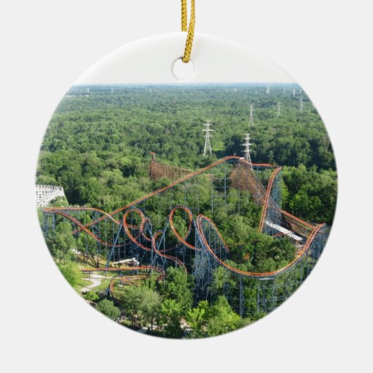 Vortex Roller Onderzetter Kings Island Keramisch Ornament (Voorkant)