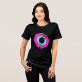 Vortex Rosa e Azul Claro Tri-Blend Shirt (Voorkant volledig)