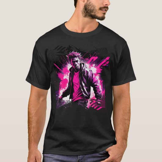 Vortex Shift: Elektrisch Haze T-shirt (Voorkant)