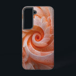 Vortex Swirl telefoonhoesje Samsung Galaxy Hoesje<br><div class="desc">Een betoverende werveling in sinaasappel en crèmekleurige tinten creëer een vortex van beweging en intensiteit.</div>