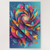 Vortex van kleur Abstracte puzzel – Extreme Challe Legpuzzel (Verticaal)