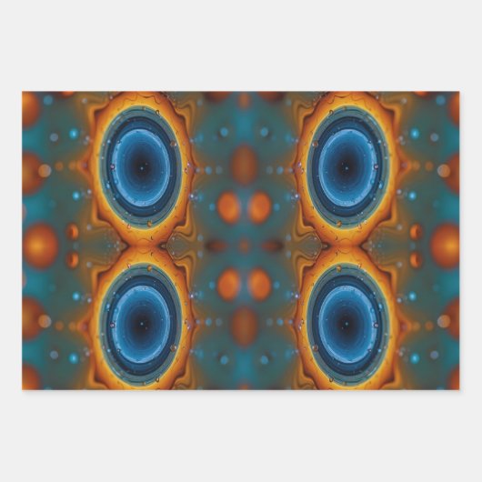 Vortex van kleuren: Abstracte dans van olie en wat Inpakpapier Vel (Voorkant 2)