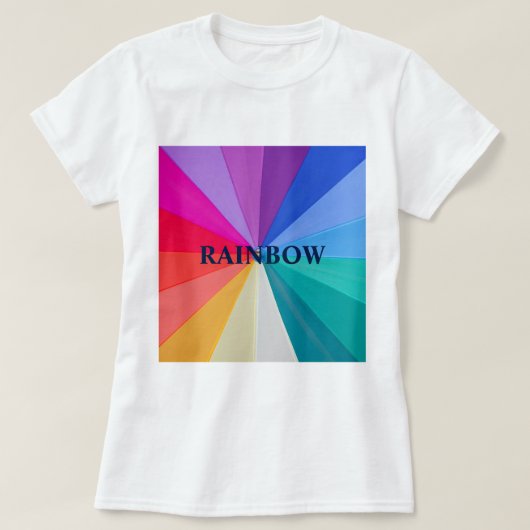 VORTEX VAN KLEUREN DAMES WAAIERENDE OFF SCHOUDER S T-SHIRT (Design voorkant)