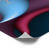 Vortex van kleuren poster (Hoek)