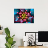 Vortex van kleuren poster (Thuiskantoor)