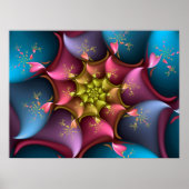 Vortex van kleuren poster (Voorkant)