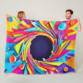 Vortex van vitaliteitskunst fleece deken