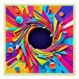 Vortex van vitaliteitskunst perfect poster