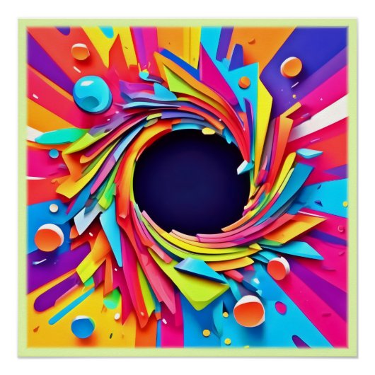 Vortex van vitaliteitskunst perfect poster (Voorkant)