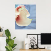 Vortex White Calla Lilies Art Print Poster (Thuiskantoor)