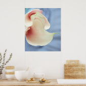 Vortex White Calla Lilies Art Print Poster (Keuken)