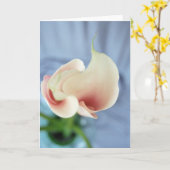 Vortex White Calla Lily Art-fotokaarten Kaart (Gele Bloem)
