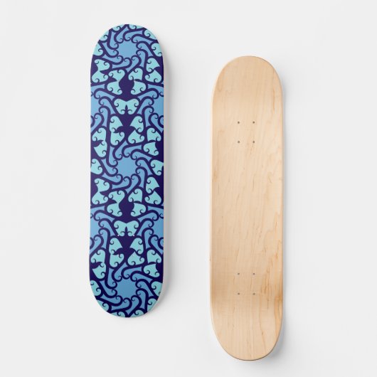 Vórtice Azul  Persoonlijk Skateboard (Voorkant)