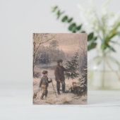 Vorweihnacht | F Kruger| Duitse kerst Feestdagenkaart (Staand voorkant)