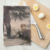 Vorweihnacht | F Kruger| Duitse kerst Theedoek (Quarter Fold)