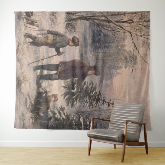 Vorweihnacht | F Kruger| Duitse kerst Wandkleed (In Situ (horizontaal))