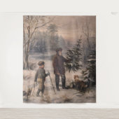 Vorweihnacht | F Kruger| Duitse kerst Wandkleed (Voorkant)