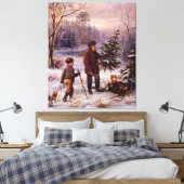 Vorweihnacht Franz Krüger - kerstboomsneeuw Canvas Afdruk (Insitu (Slaapkamer))