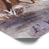 Vorweihnacht Franz Krüger - kerstboomsneeuw Poster (Hoek)