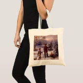 Vorweihnacht Franz Krüger - kerstboomsneeuw Tote Bag (Voorkant (product))
