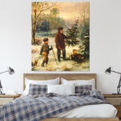 Vorweihnacht van Franz Krüger (19e eeuw) Canvas Afdruk (Insitu (Slaapkamer))