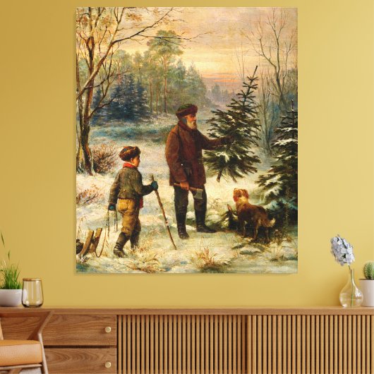 Vorweihnacht van Franz Krüger (19e eeuw) Canvas Afdruk (Insitu (Woonkamer))