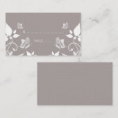 Vory Butterfly Floral Place Card Plaatskaartje (Voorkant / Achterkant)