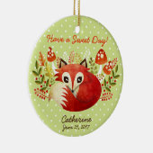 Vos Aangepast Keramisch Ornament Hanger (Rechts)