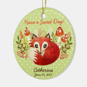 Vos Aangepast Keramisch Ornament Hanger (Links)
