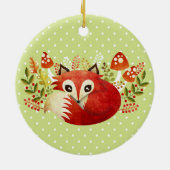 Vos Aangepast Keramisch Ornament Hanger (Achterkant)