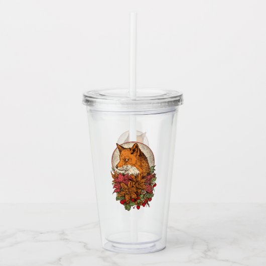 Vos Acryl Drinkbeker (Voorkant)