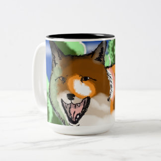Vos afbeelding opnieuw tweekleurige koffiemok